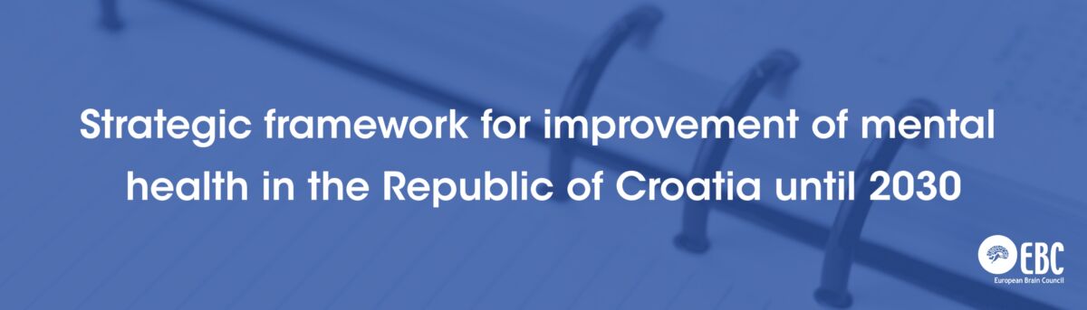 Strategic framework for improvement of mental health in the Republic of