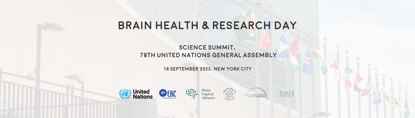 Global Partnerships in Brain Research - Brain Health & Research Day at the  Science Summit @ UNGA78 – European Brain Council (EBC)